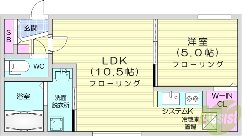 グランエリーナ南郷の間取り