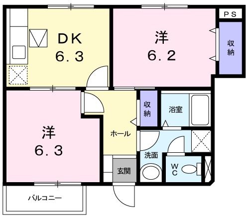 ソレアード緑ヶ丘の間取り