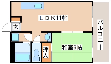 神戸市西区伊川谷町有瀬のマンションの間取り