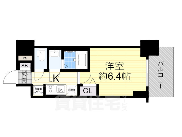 プレサンス新大阪ジェイズの間取り