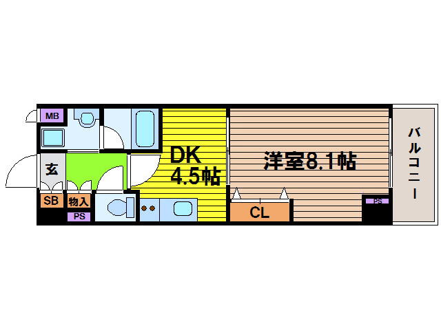 ソルレヴェンテ梅田の間取り