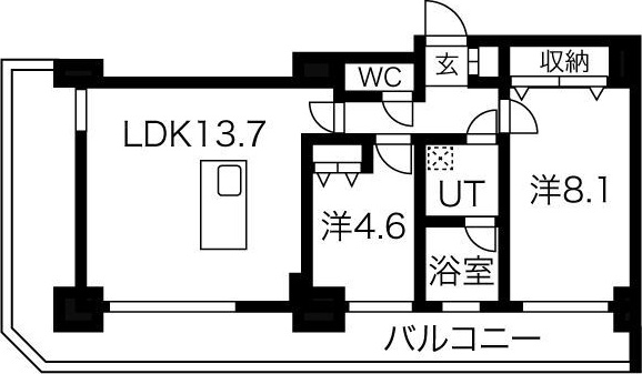 グランドタワー札幌の間取り