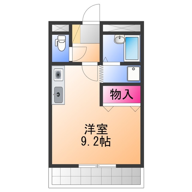 泉佐野市日根野のマンションの間取り