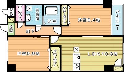 フレンドパーク富士見の間取り