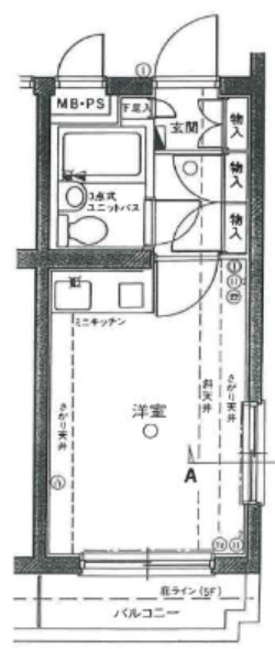 八王子市元本郷町のマンションの間取り