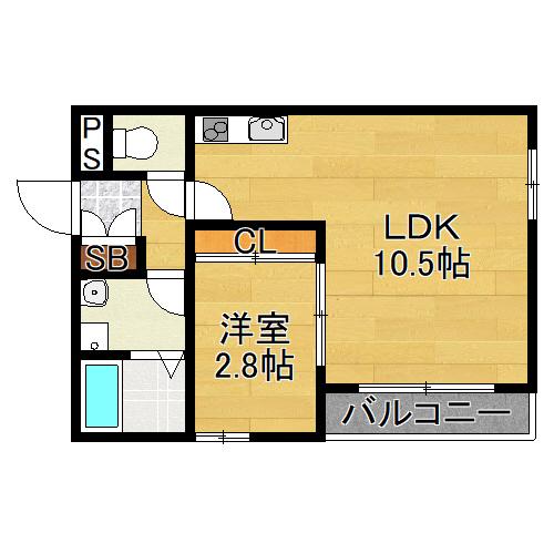 パロス東住吉の間取り