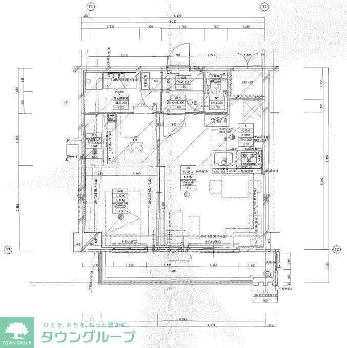 【福岡市早良区西新のマンションの間取り】