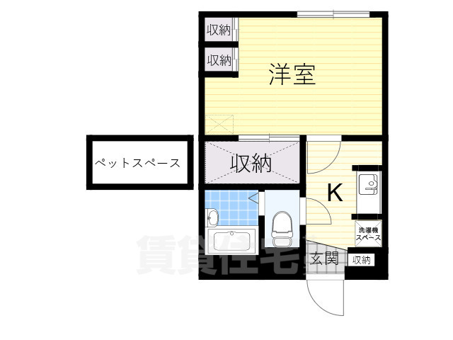 東大阪市池島町のアパートの間取り