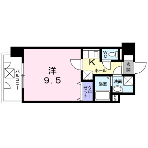 熊本市中央区新町2丁目の間取り