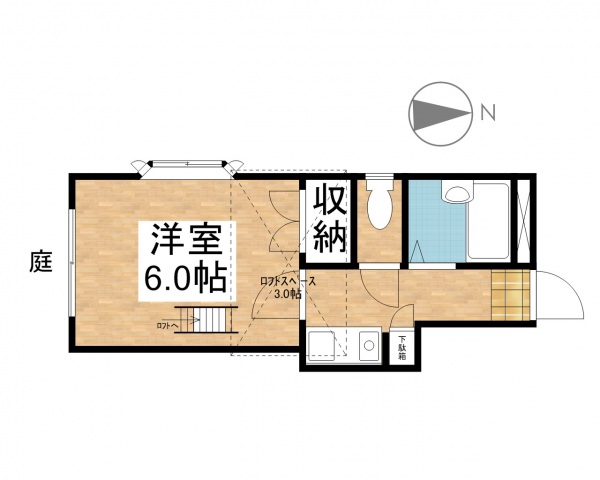 プレール庭瀬駅前の間取り