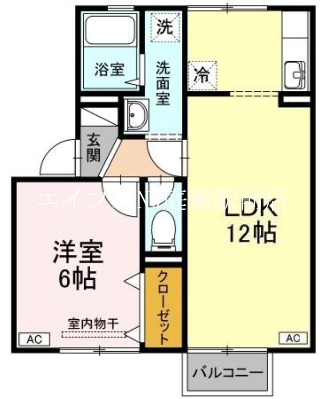 シャトレ・アン津高IIの間取り