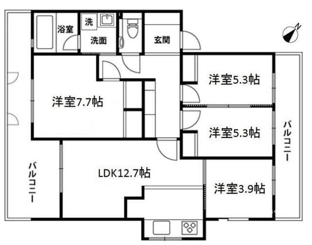 エルムコートの間取り