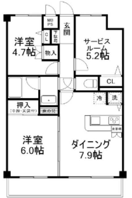 ワコーレ北柏の間取り