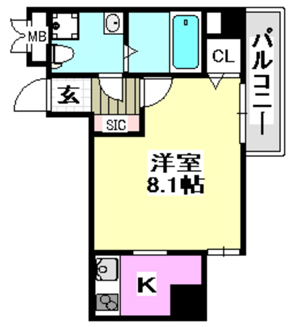 摂津市千里丘のマンションの間取り