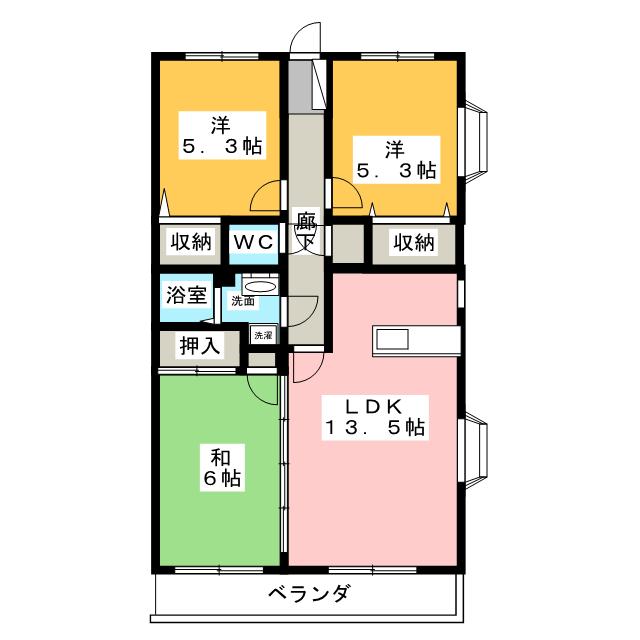 ガーデンヒルズ富士見台Ａの間取り