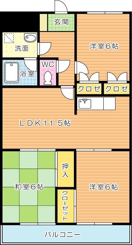 エクセル青葉台Iの間取り