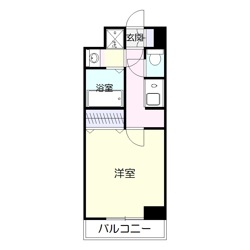 インプレイス中央　鹿児島市賃貸マンションの間取り