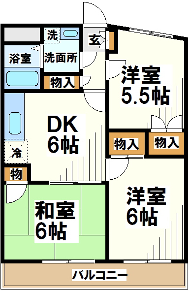 モンレーヴ多摩の間取り