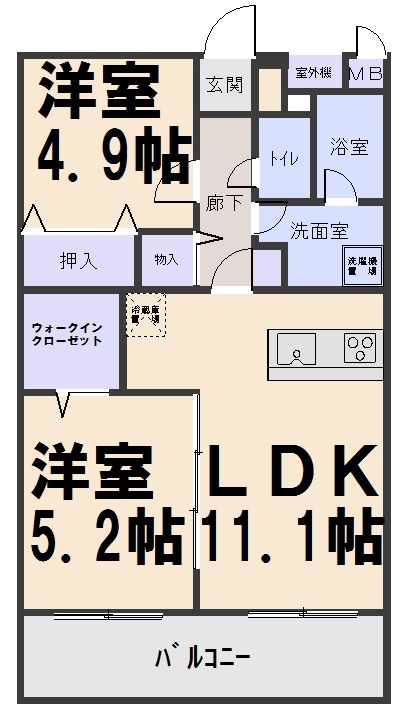 さつきマンションの間取り