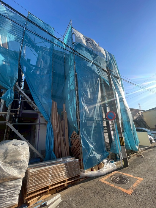 建物外観　建築中