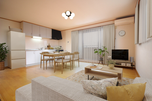 居室・リビング　※家具・家電はＣＧで合成しています