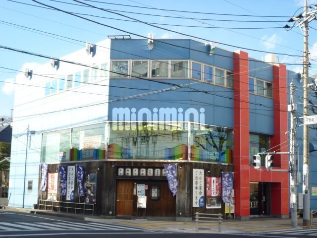 建物外観　青を基調としたキュート外観