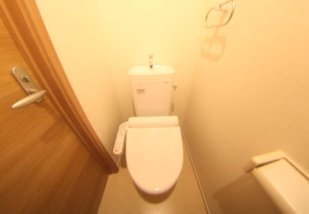 トイレ　落ち着いた色調のトイレです