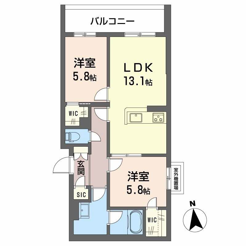 シャーメゾン東雲の間取り写真