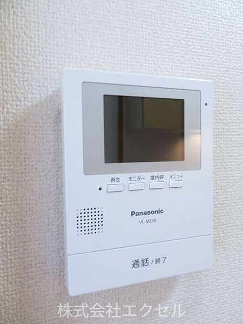 セキュリティ　来訪者の姿が確認できます。