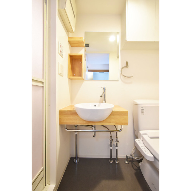 洗面設備　広い洗面スペース