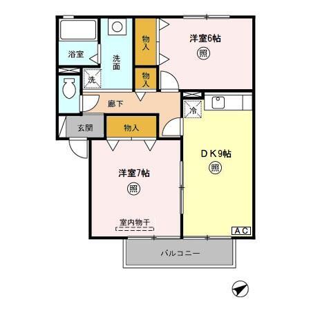 グランパルクの間取り写真