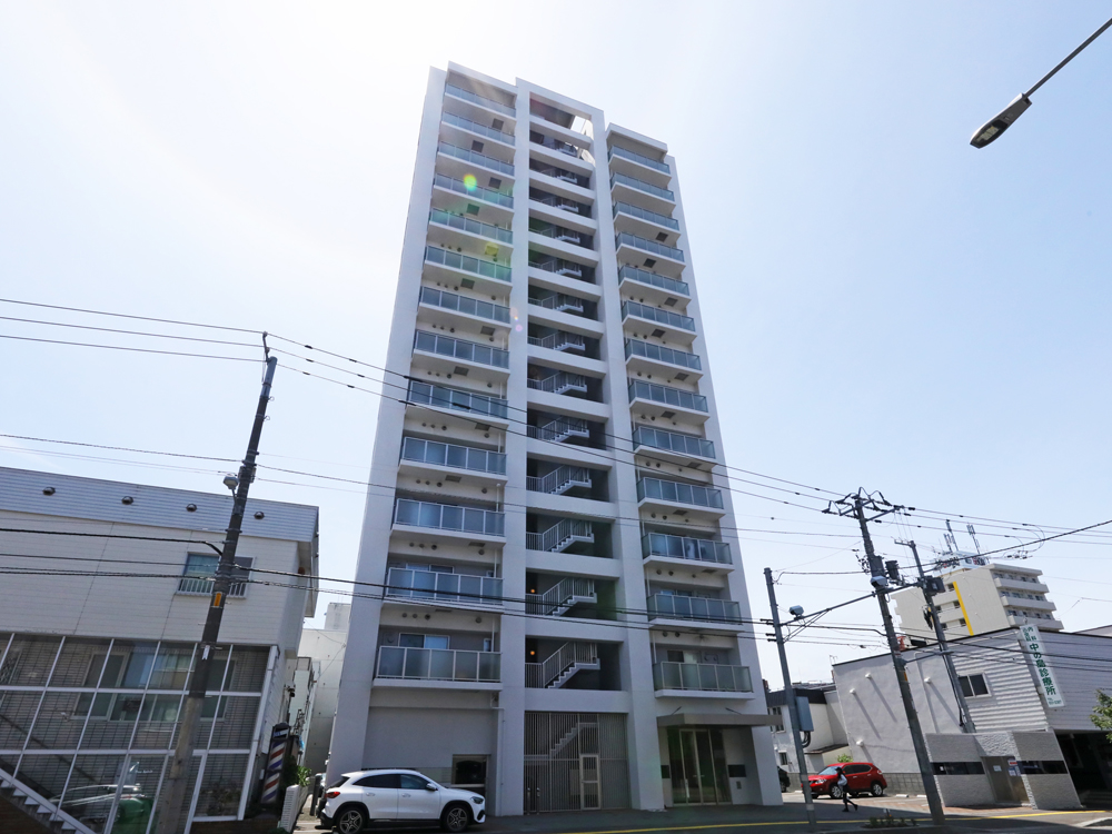 建物外観　駅近２分♪人気のエリアで都市ガス物件です♪