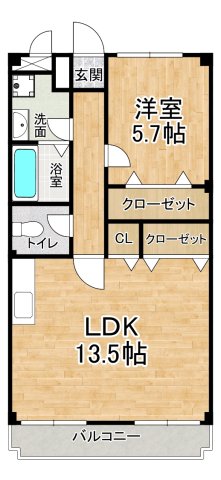 ディアコートKの間取り写真