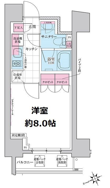 ステラメゾン三軒茶屋の間取り写真