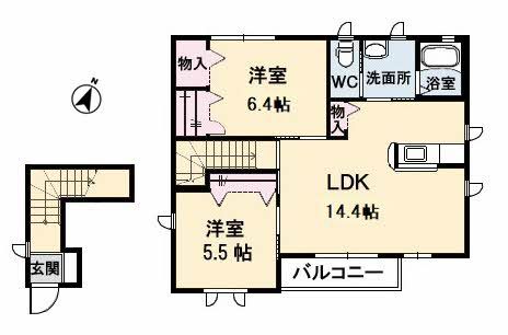 クラヴィエAの間取り写真