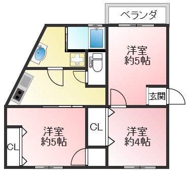 ラムール東垂水の間取り写真