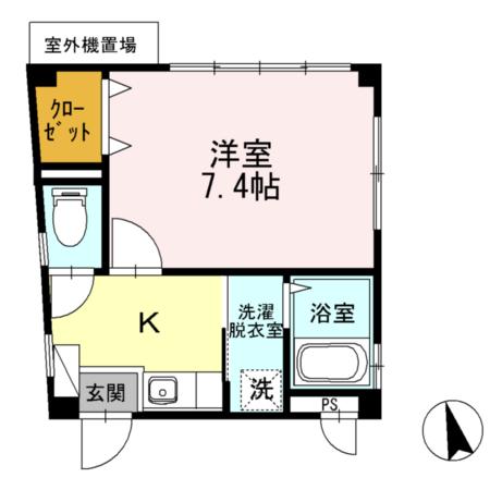住営社駅東マンションの間取り写真