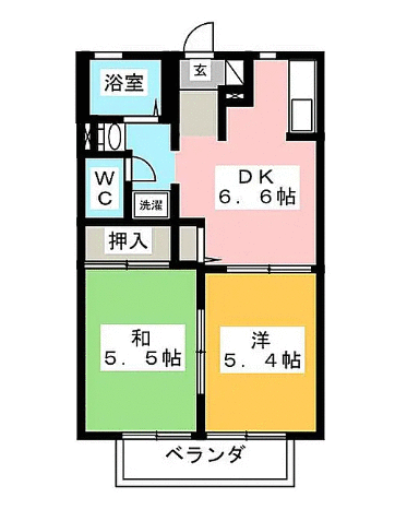 EVER GREEN Bの間取り写真