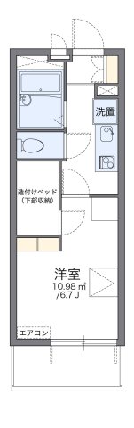 レオパレスレヴェルベールVの間取り写真