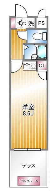 ＪＲ川越線 日進駅 徒歩4分 4階建 築20年の間取り写真