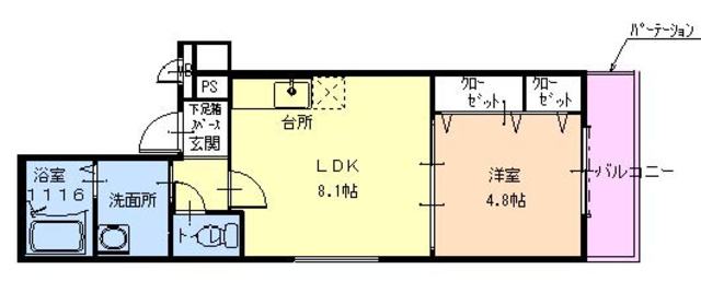 フジパレス深江橋V番館の間取り写真
