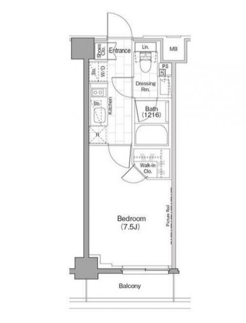 ザ・パークハビオ新宿の間取り写真