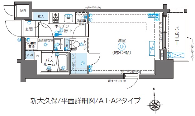 ZOOM新大久保の間取り写真