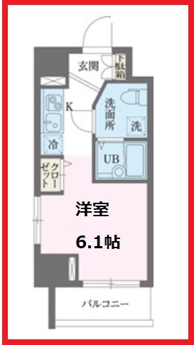 ザパームス新小岩の間取り写真