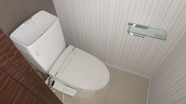 地下鉄四つ橋線 肥後橋駅 徒歩5分 21階建 築20年のトイレ写真