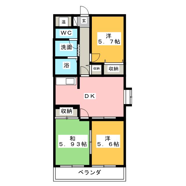 エトワールEBAの間取り写真