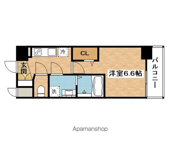 ＪＲ東海道本線 岸辺駅 徒歩2分 11階建 築2年の間取り写真