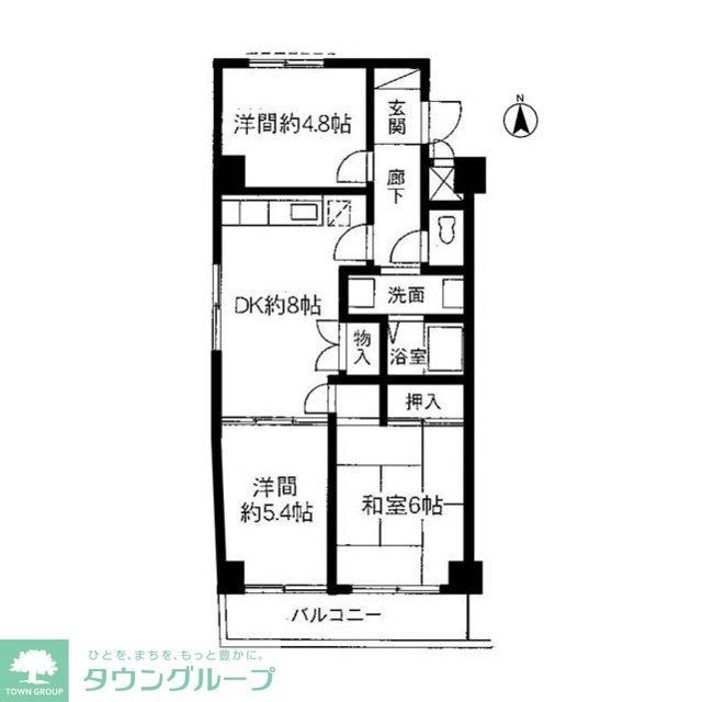 シャトー初台の間取り写真