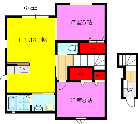 メゾン　ド　アルモニーの間取り