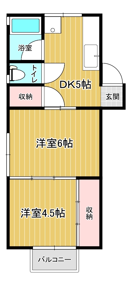 【コーポ清明の間取り】